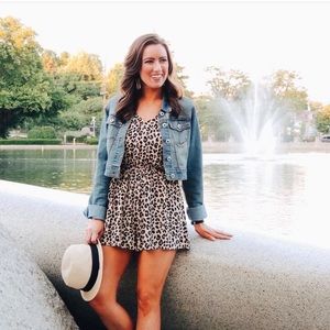 Leopard Sleeveless Romper